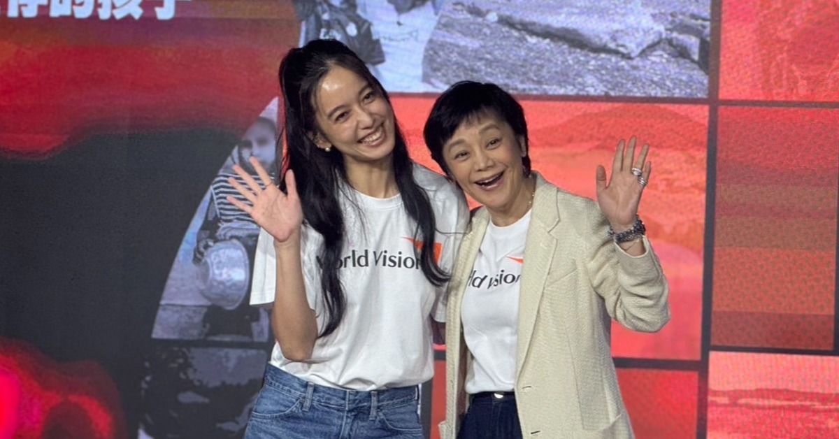 影后張艾嘉和女星陳庭妮今（12日）擔任台灣世界展望會首屆年度雙代言人。（圖／記者楊雅芸攝）