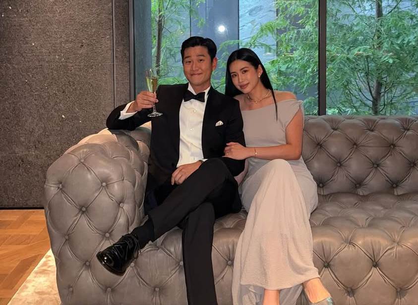 周興哲(Eric)和老婆趙岱新。(圖/星空飛騰提供)