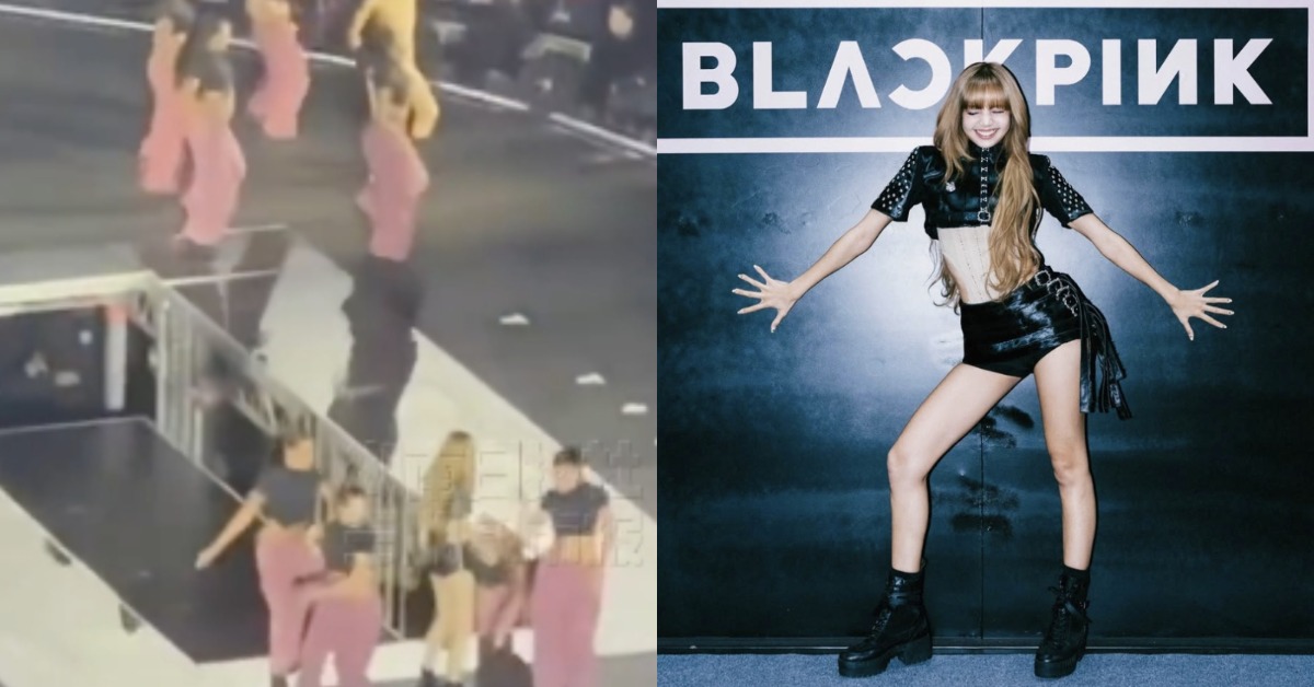 南韓女團BLACKPINK第三次世界巡會演唱會《DEADLINE》,出現了舞台事故。(圖/翻攝自Lisa IG、X)
