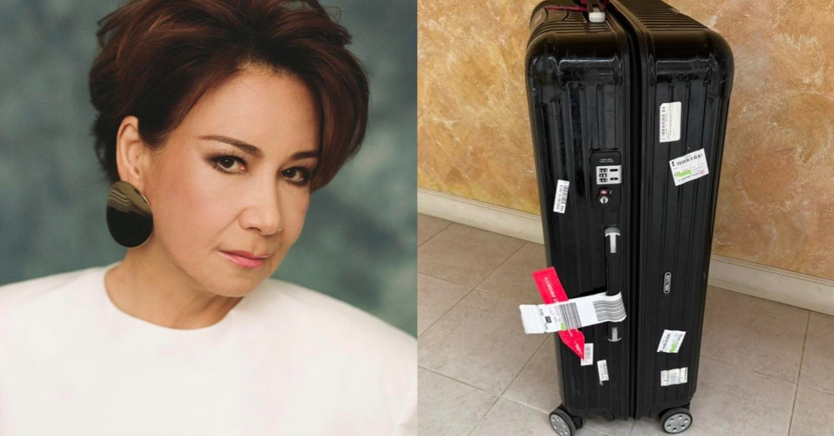 甄妮機場遇上竊盜事件。(圖/翻攝自甄妮臉書)