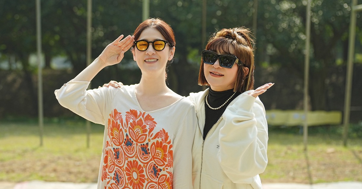 王彩樺、百白化身髮婆。(圖/台視提供)