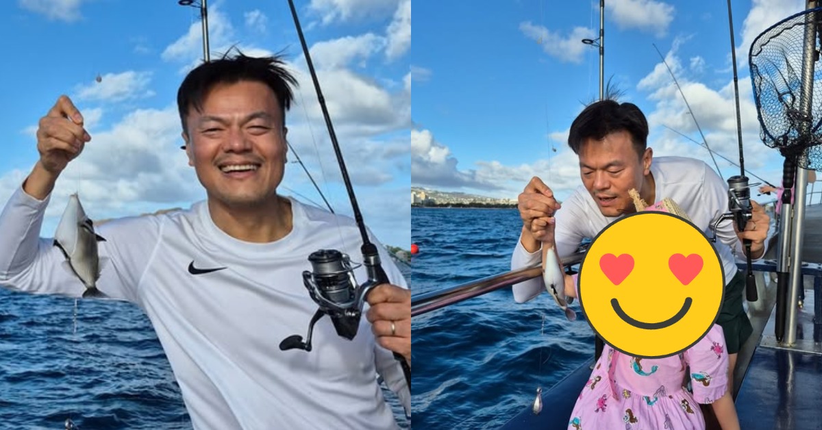 南韓歌手朴軫永（J.Y. Park，JYP）帶著家人去夏威夷度假，結果曝光了女兒的真面目。（圖／翻攝自朴軫永 IG）
