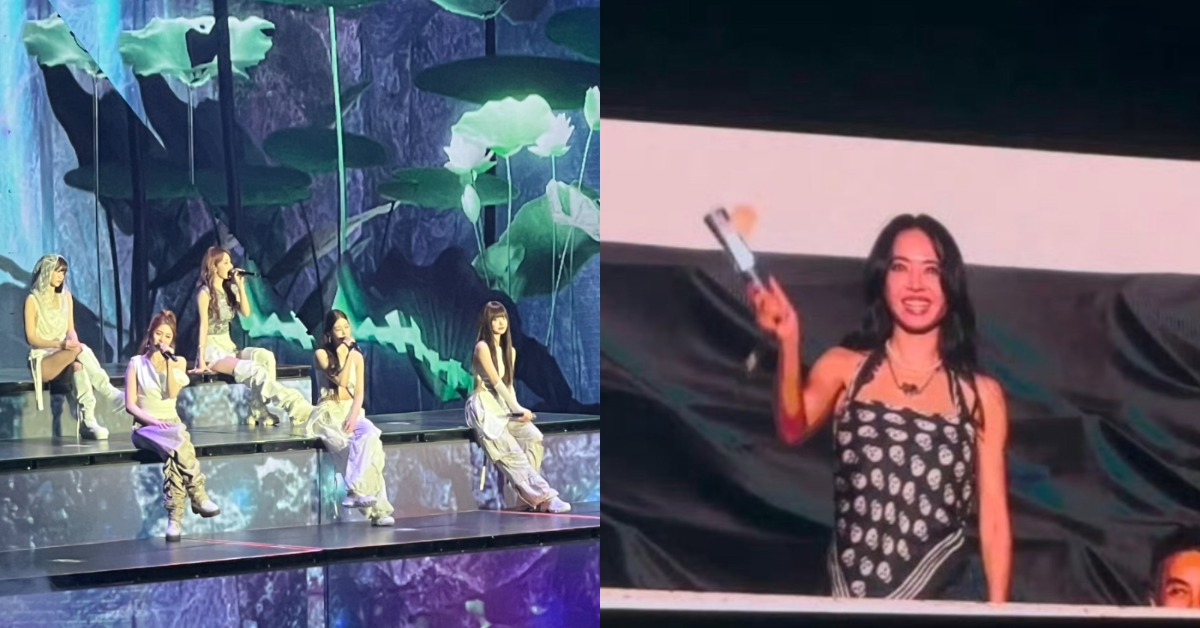韓國女團LE SSERAFIM來台開唱，Jolin蔡依林在台下直接掀起暴動。（圖／讀者提供）