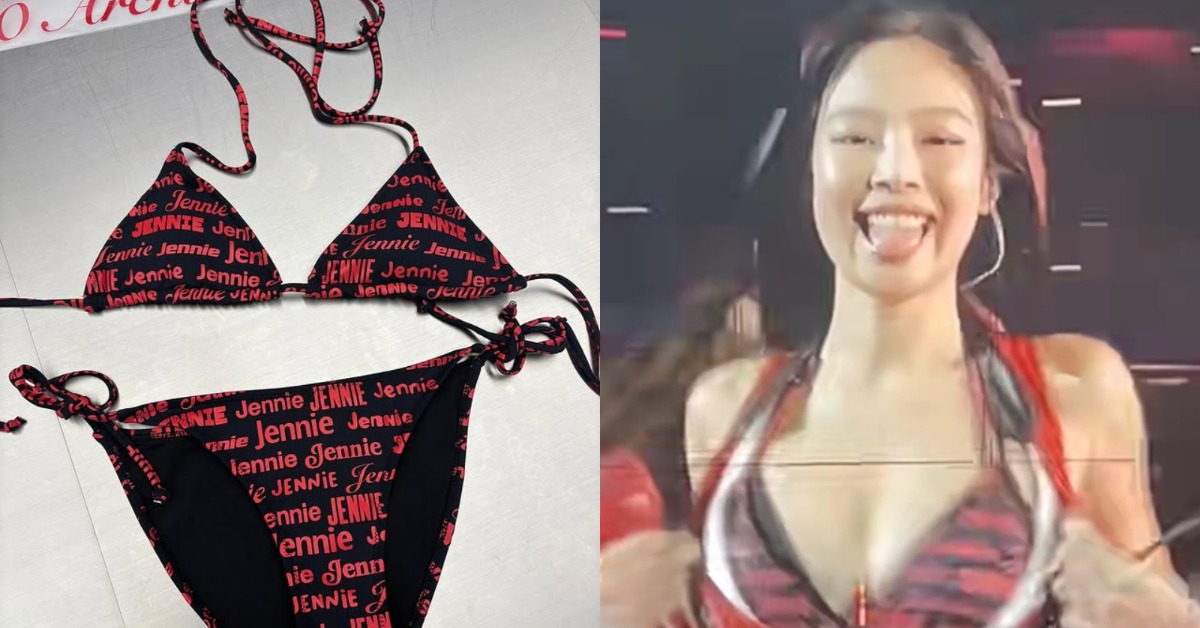 南韓女團BLACKPINK成員Jennie火爆全球的比基尼,全世界上僅有一件。(圖/翻攝自X、2000.archives IG)