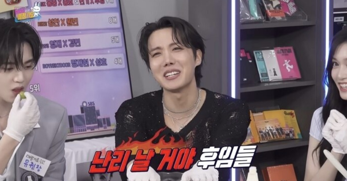SBS《人氣歌謠》的衍生節目男團BTS(防彈少年團)成員j-hope(鄭號錫)作為嘉賓現身。(圖/翻攝自SBSKPOP X INKIGAYO YouTube)