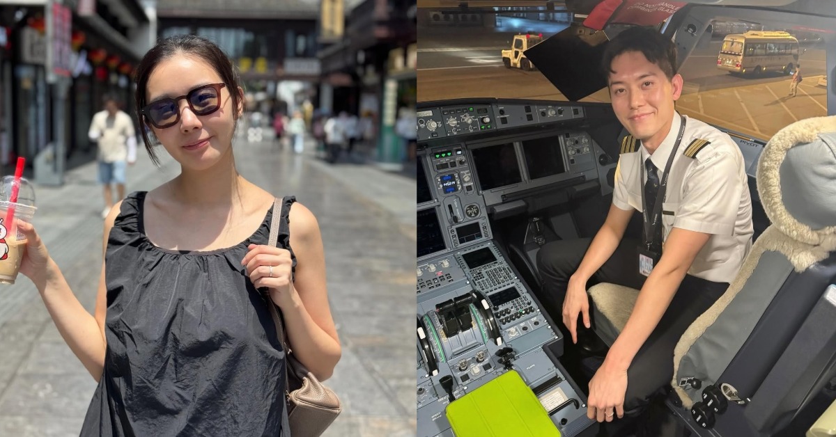 女星麥明詩日前和機師老公盛勁到南京旅遊，因一張照片引發爭議。（圖／翻攝自louisa_mak IG） 