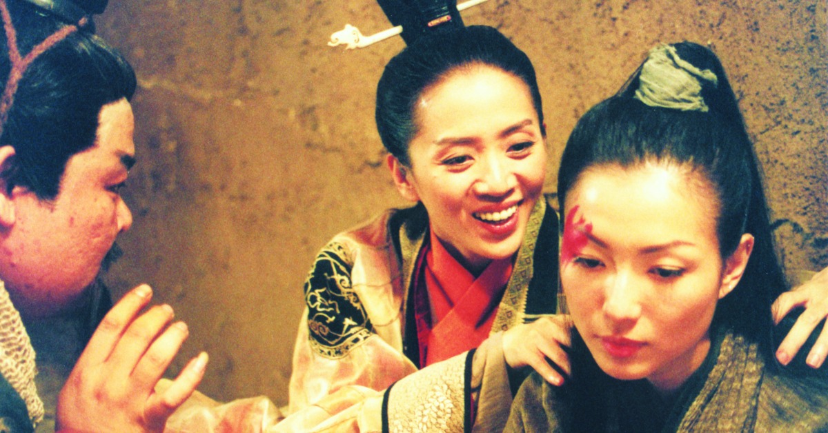 鄭秀文、梅艷芳和張栢芝主演的搞笑古裝片《鍾無艷》。(圖/國家電影及視聽文化中心)