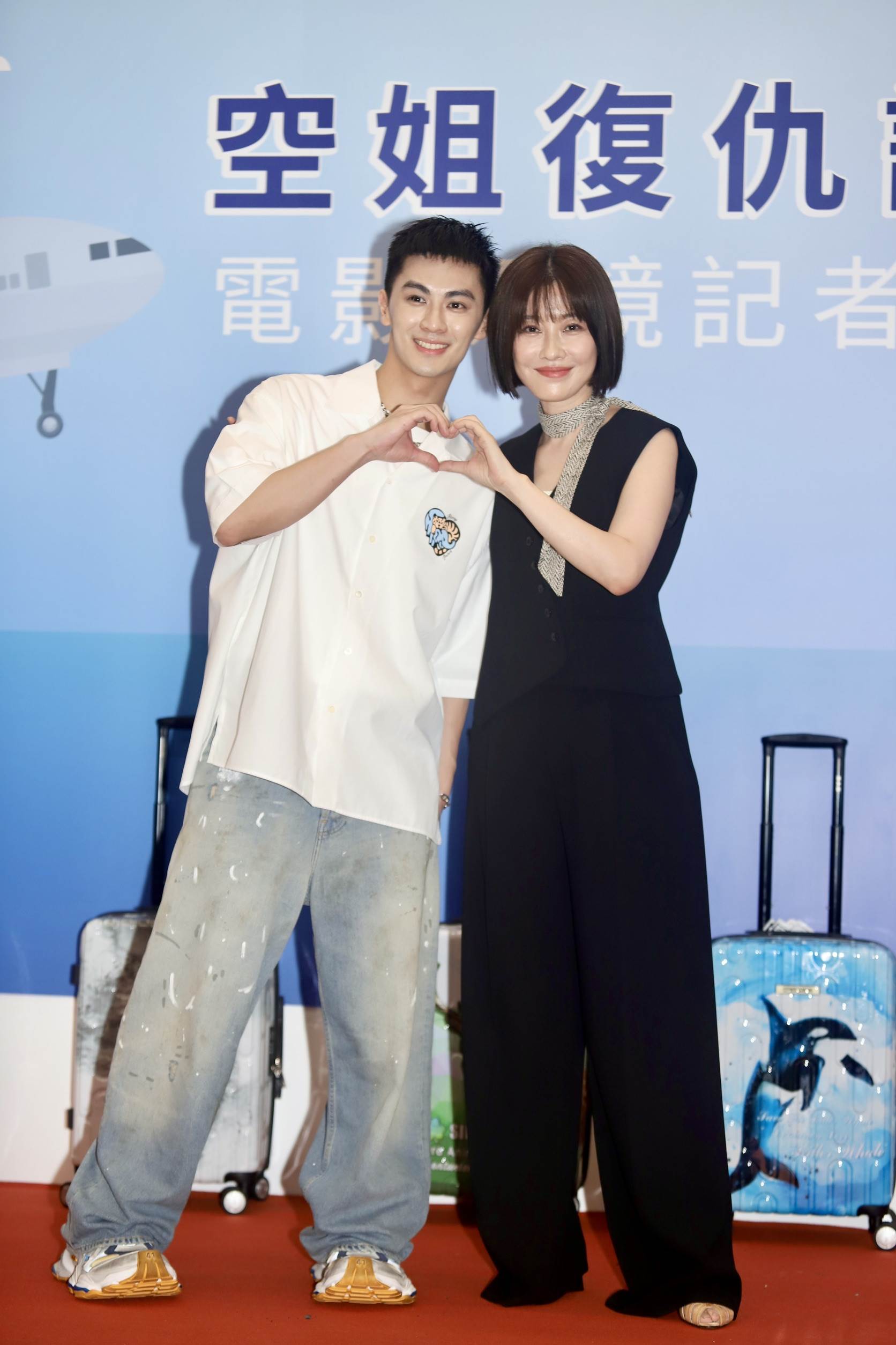 李維維、陳尚澤在《空姐復仇記》中飾演男女主角。（圖／民視提供）