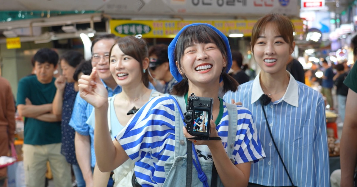 籃籃到韓國首爾逛當地市場。(圖/公視台語台提供)