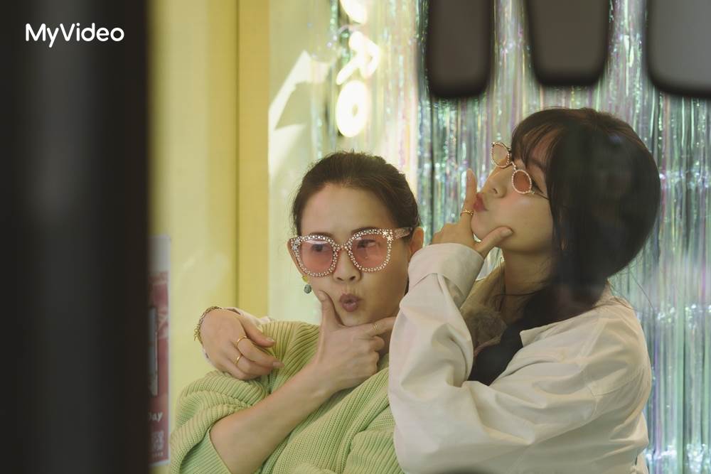 曾寶儀帶著安芝儇在高雄吃吃喝喝。（圖／台灣大哥大MyVideo、三立提供）