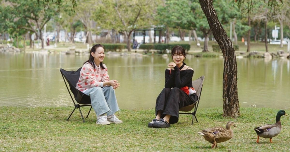 安芝儇在節目中談及早年在韓國的啦啦隊經歷。（圖／台灣大哥大MyVideo、三立提供）