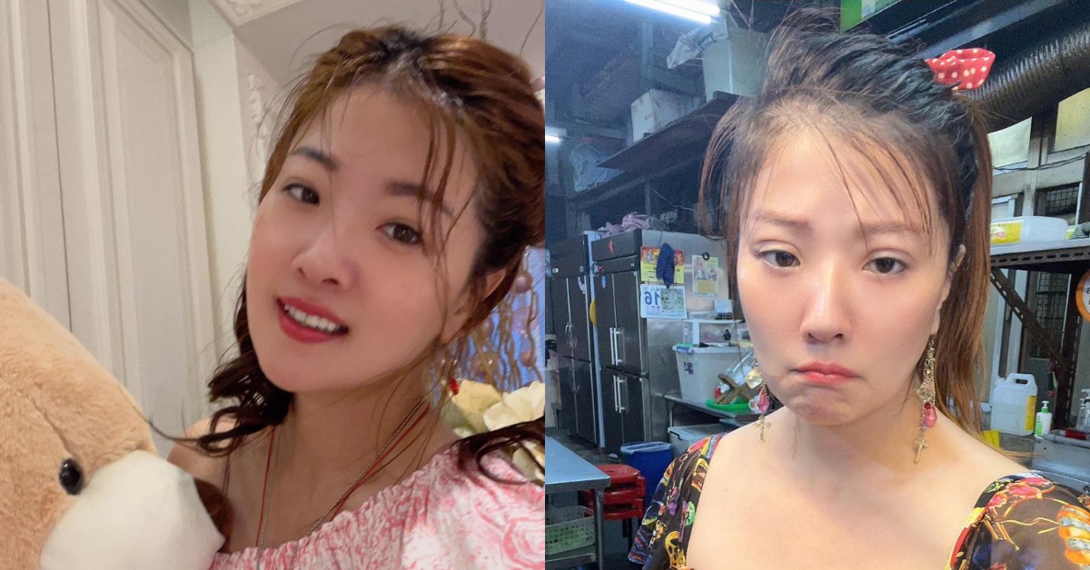 本土劇女星侯沁潔開BMW拒檢撞警,事發時後疑似在發文。(圖/翻攝自侯沁潔 臉書)