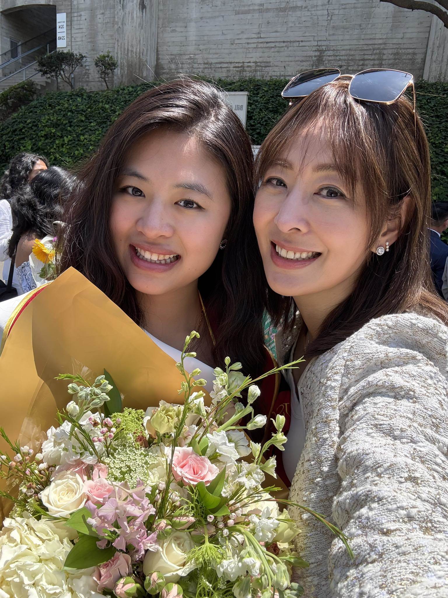 賈永婕的大女兒安安將到美國攻讀雙碩士學位。(圖/翻攝自 臉書 @賈永婕的跑跳人生)
