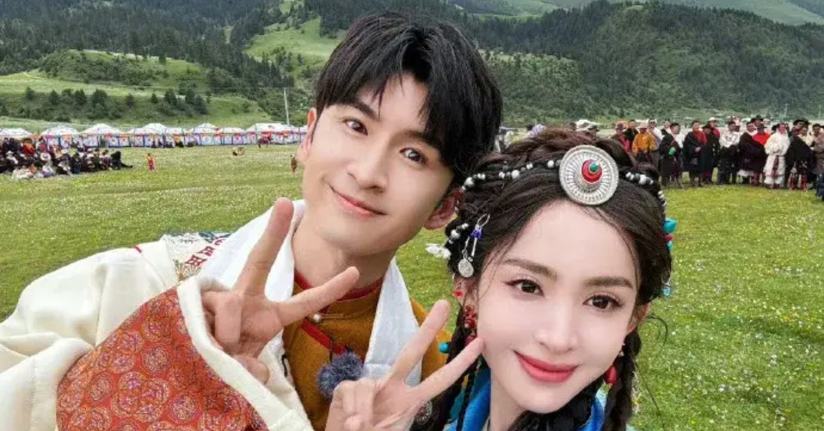 中國女星古力娜扎與男星張雲龍被爆出分手。(圖/翻攝自微博)