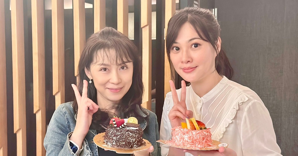 熊家婕（右）與周子寒（左）一同慶生。（圖／翻攝自周子寒臉書）