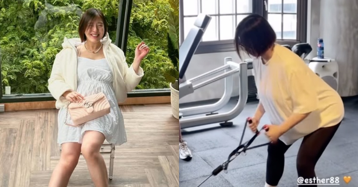 女星劉品言挺6月孕肚健身，親曝真實心聲。（圖／翻攝自劉品言 IG）