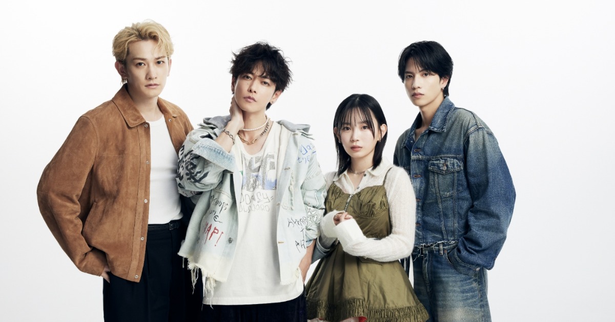 佐藤健、町田啓太、志尊淳與宮﨑優主演音樂劇集《玻璃之心(Glass Heart)》。(圖/Netflix提供)