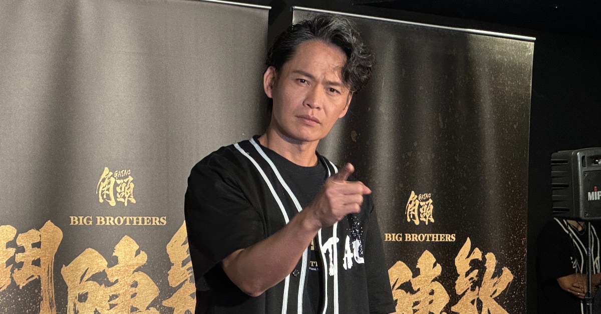 黃鐙輝喊話沈玉琳出院請他看電影。(圖/記者黃雅琪攝影)