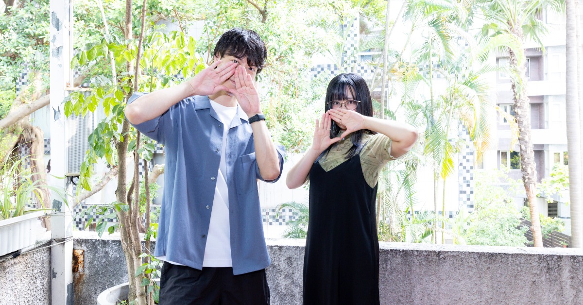 音樂創作團體H△G（HAG）主唱Chiho（右）和吉他手Yuta（左）。（圖 / Welcome Music提供）