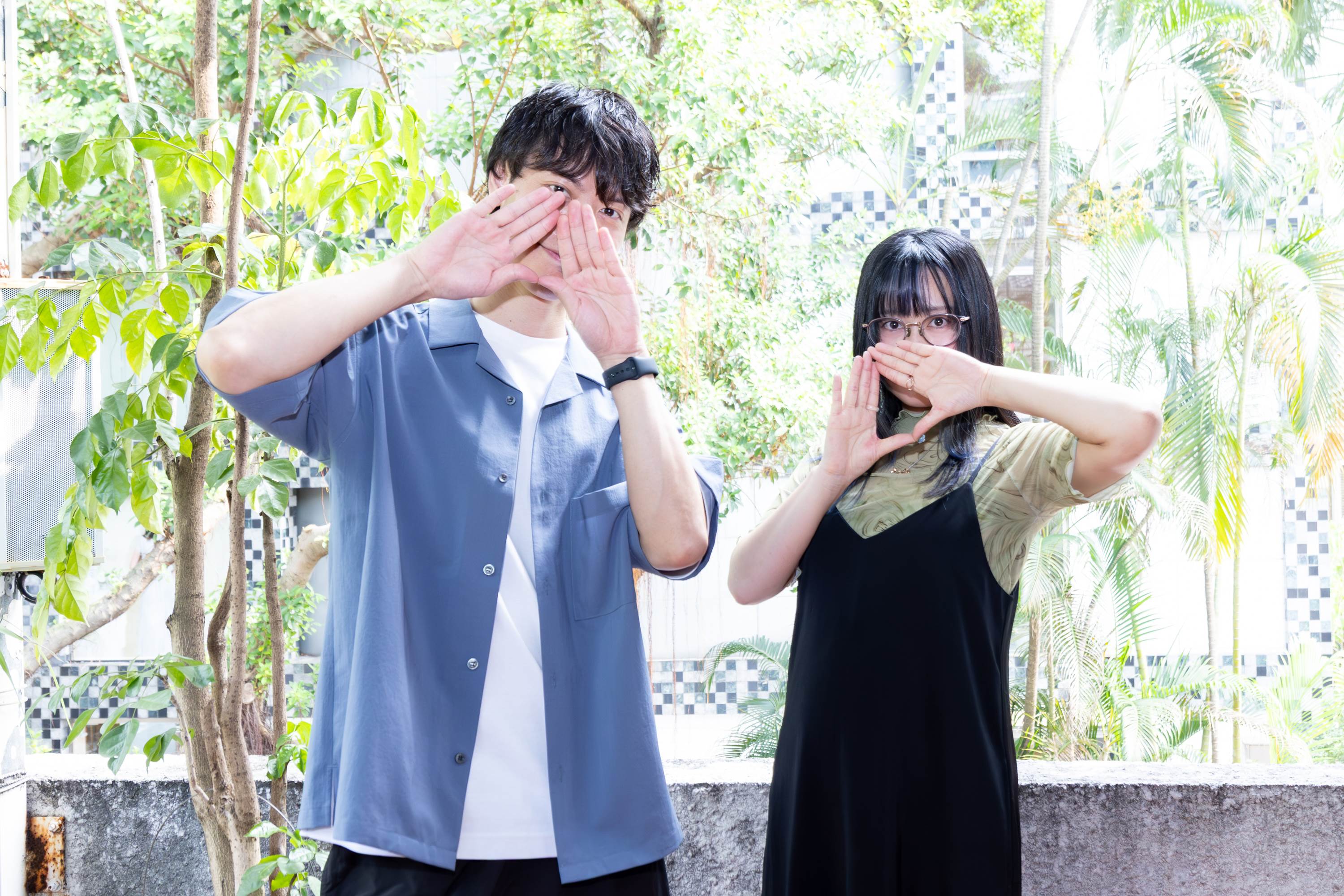 音樂創作團體H△G（HAG）主唱Chiho（右）和吉他手Yuta（左）對於父親節印象是啤酒。（圖 / Welcome Music提供）