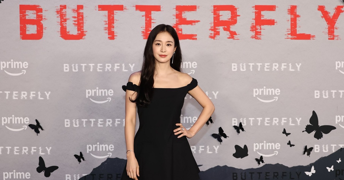 韓國女星金泰希出席諜報原創劇《蝴蝶（Butterfly）》全球首映會。（圖／翻攝自@storyjcompany X）
