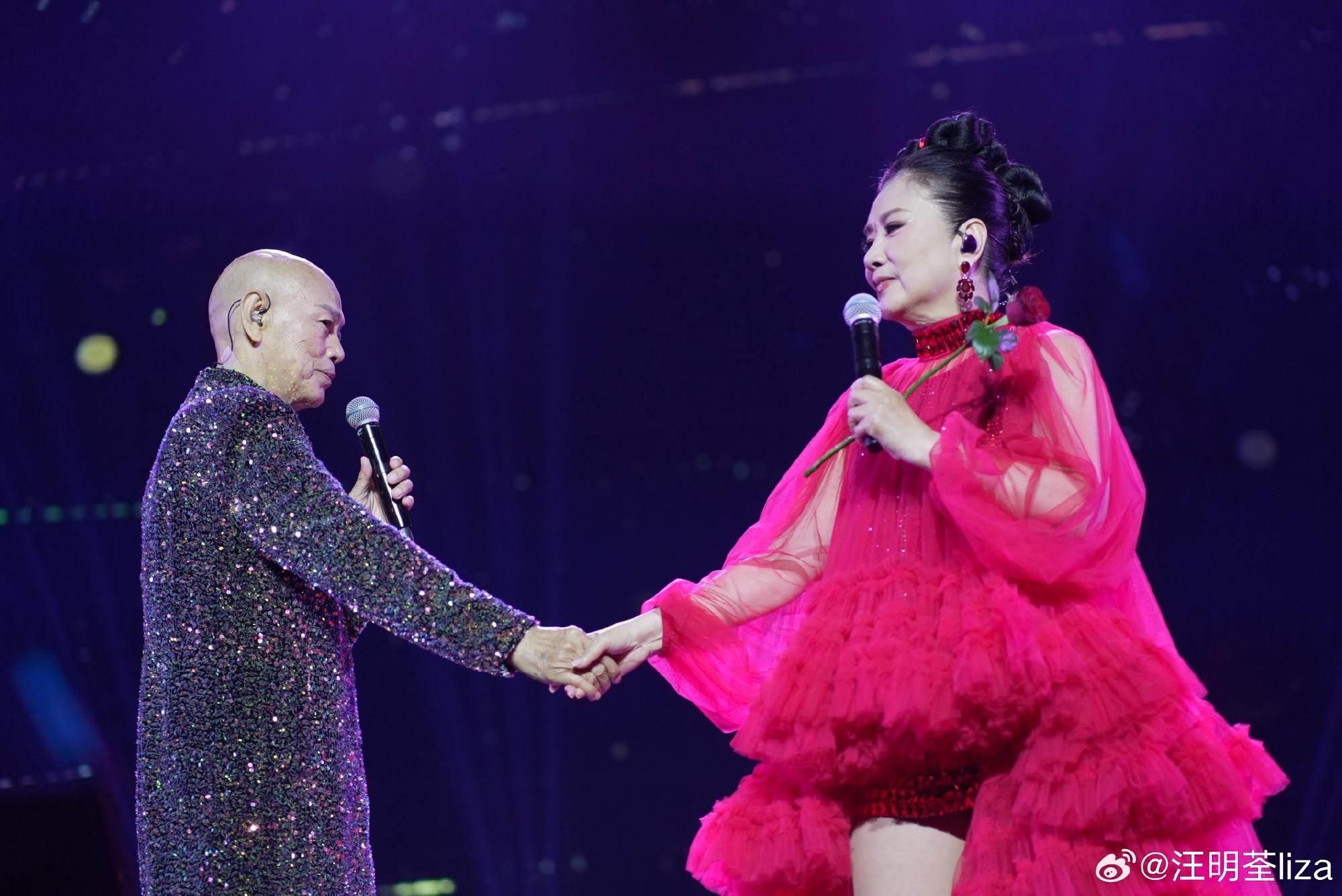 現年78歲香港演員羅家英雖然看淡生死，但還是不捨妻子汪明荃。（圖／翻攝自汪明荃微博）