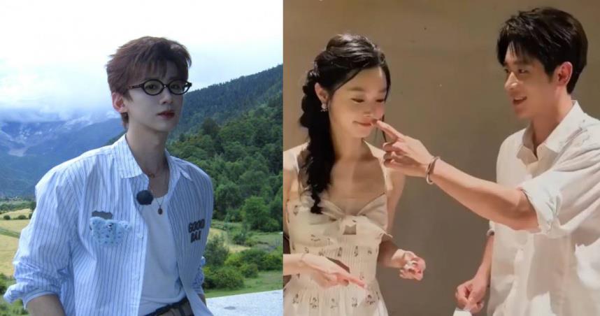 狗仔爆白敬亭(左)的緋聞女友與男星「為流量炒CP」。(圖/微博)