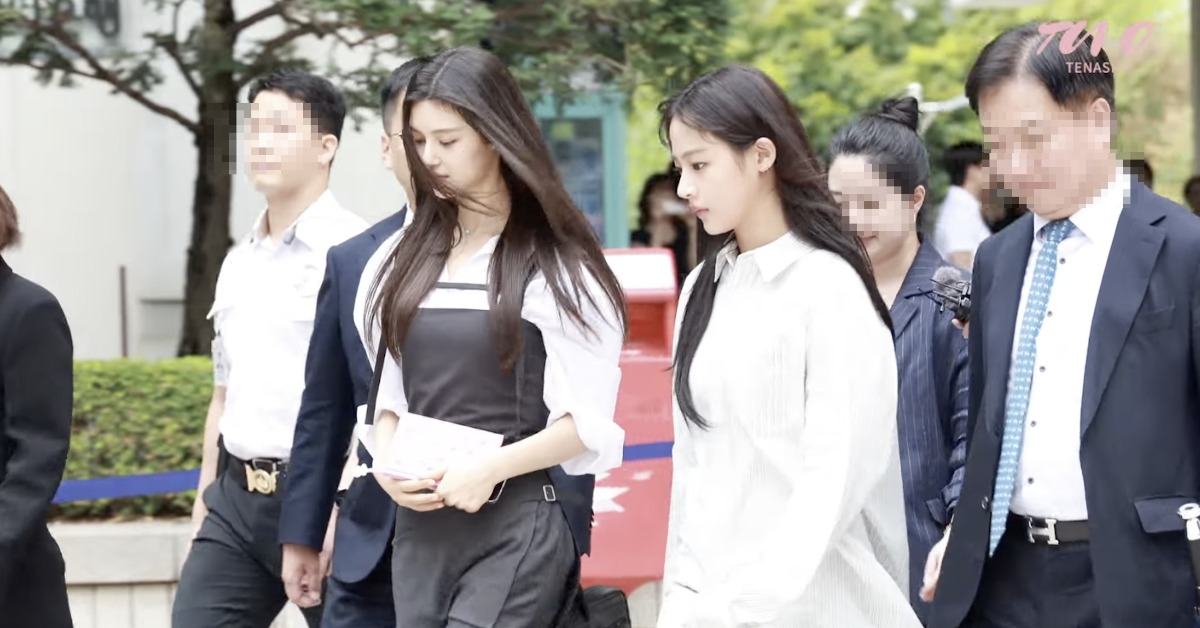 韓國女團NewJeans成員Minji與Danielle。（圖／翻攝自티비텐 TV10 YouTube）