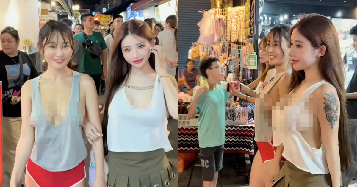 無罩女神來台逛夜市！「曬超狂晃動片」 合體韶瑄共震