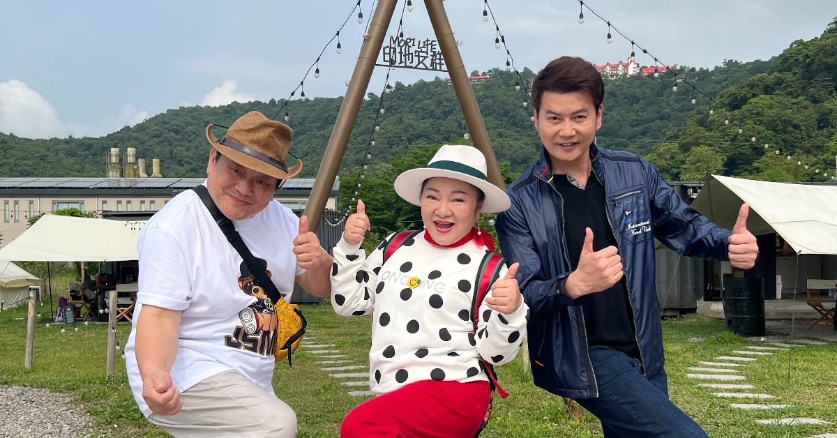 白冰冰(中)在《天知道》中與林義方(左 )和倪齊民有不少對手戲。(圖/長興影視提供)