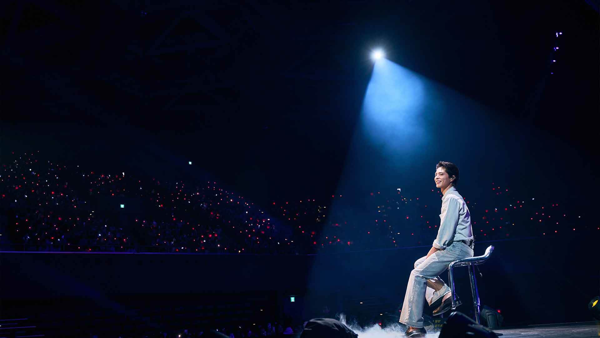 男神朴寶劍（PARK BO GUM）見面會整場長達三個半小時的見面會以歌聲和真心寵粉感動全場。（圖／Live Nation Taiwan提供）