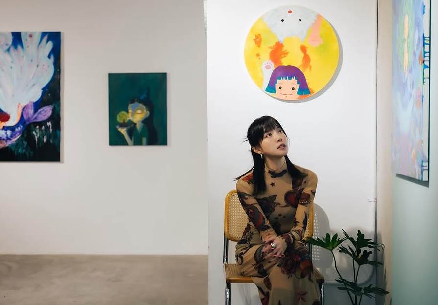 金鐘女配程予希開過兩次個人畫展,展露藝術天份。(圖/品牌提供)