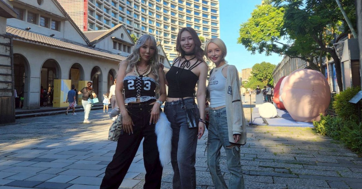 日本團體BLACK DIAMOND成員L.V（佐山愛）、RIONA（廣瀨里緒菜／広瀬りおな）、RUNA（霜月瑠奈）。（圖／無限暢通娛樂提供）