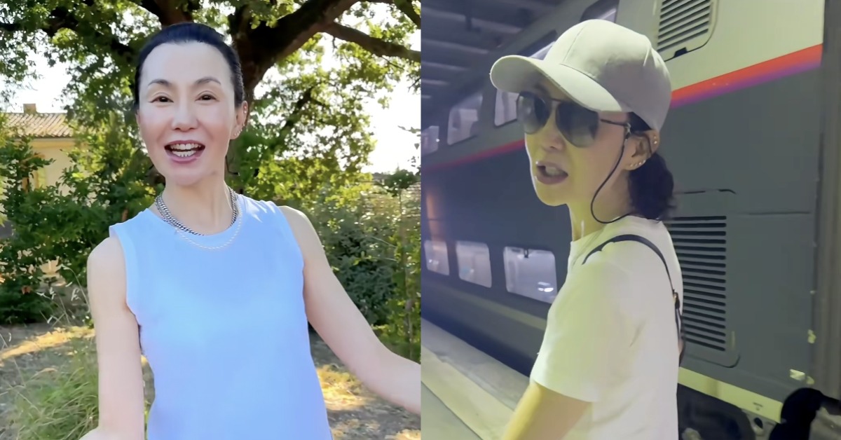 張曼玉旅行遇上鐵軌起火意外。(圖/翻攝自張曼玉小紅書)