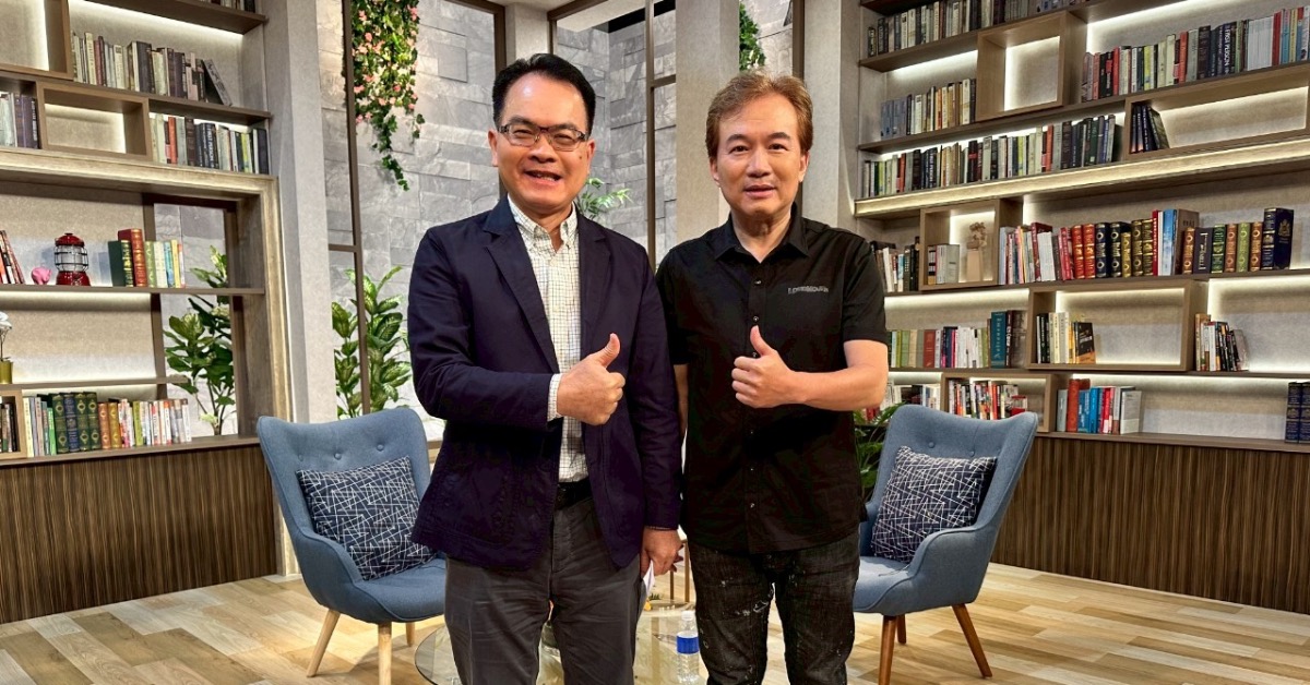 孫鵬登上節目分享家庭生活。(圖/三立提供)