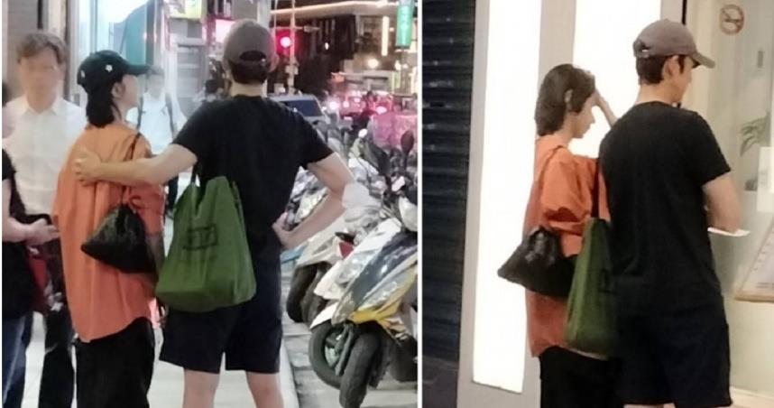 吳慷仁和邵雨薇在台北市天津街一帶覓食。（圖／讀者提供）
