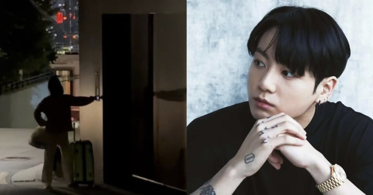 韓國男團BTS(防彈少年團)忙內成員Jung kook(田柾國)退伍當天就有私生試圖闖家門。(圖/翻攝自BTS IG、韓網)