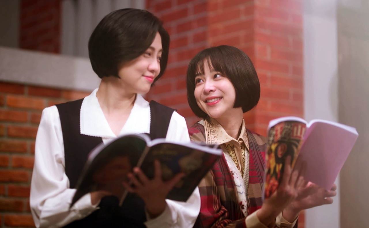 蔡祥飾演的「海珍」和王丁筑飾演的「德惠」越走越近。(圖/台視提供)