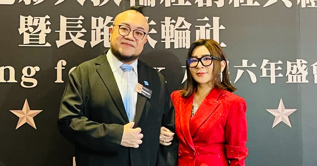 葉天倫、王彩樺出席「台北電影人扶輪社」活動。（圖／電影人扶輪社）