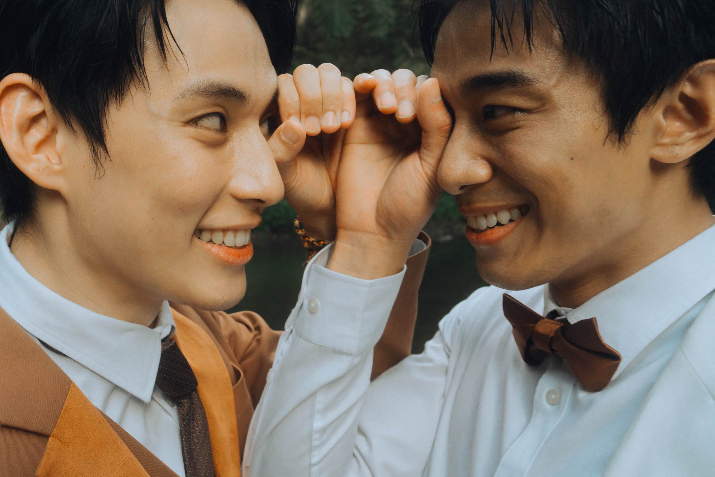 《就算一個人也可以好好的吃飯2》初孟軒形容和徐鈞浩在劇中關係如「騎士與女王」。（圖／公視+提供）