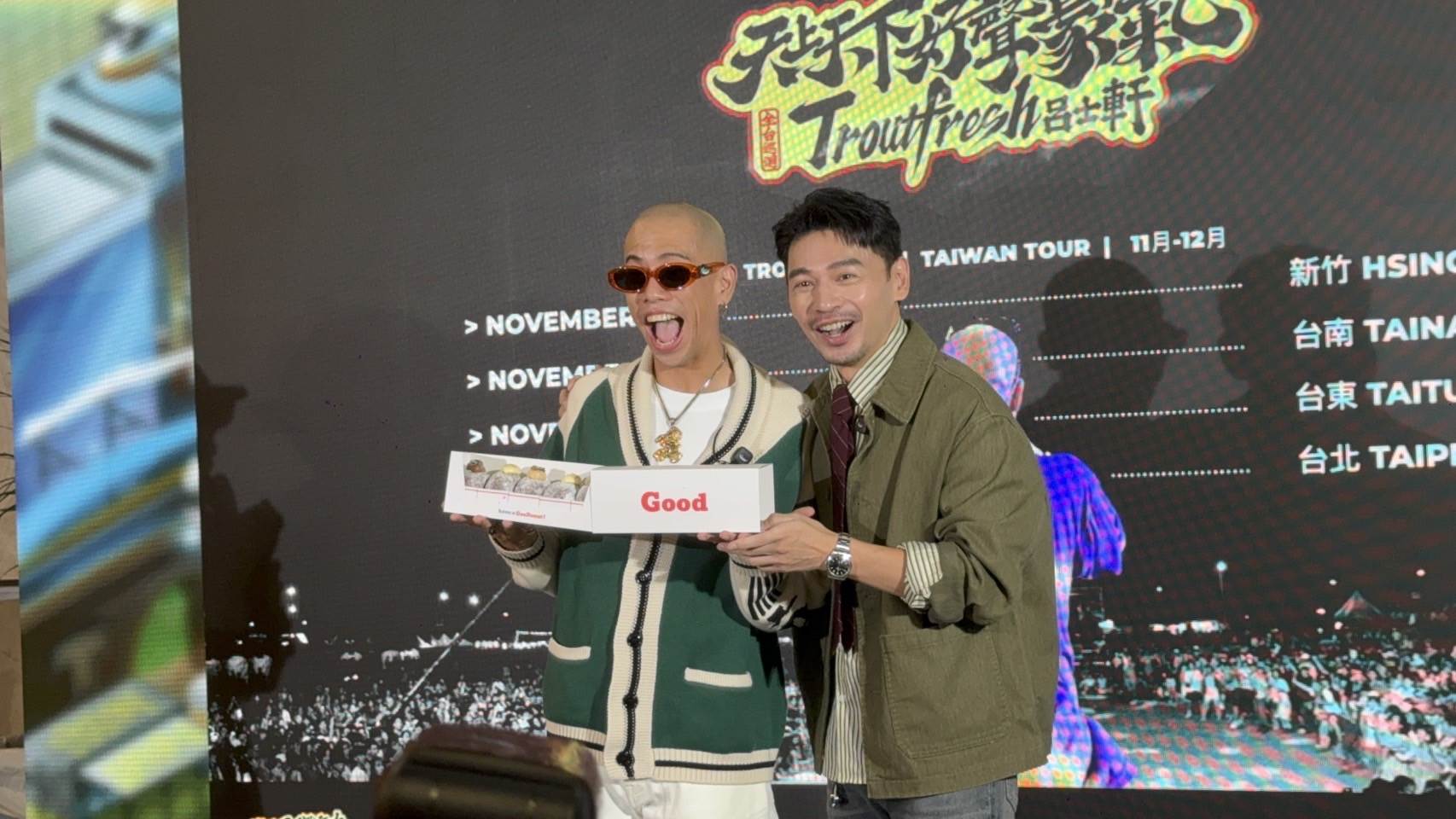 新科金曲歌王呂士軒記者會也特別邀請來阿Ken作為嘉賓。（圖／記者楊雅芸 攝）