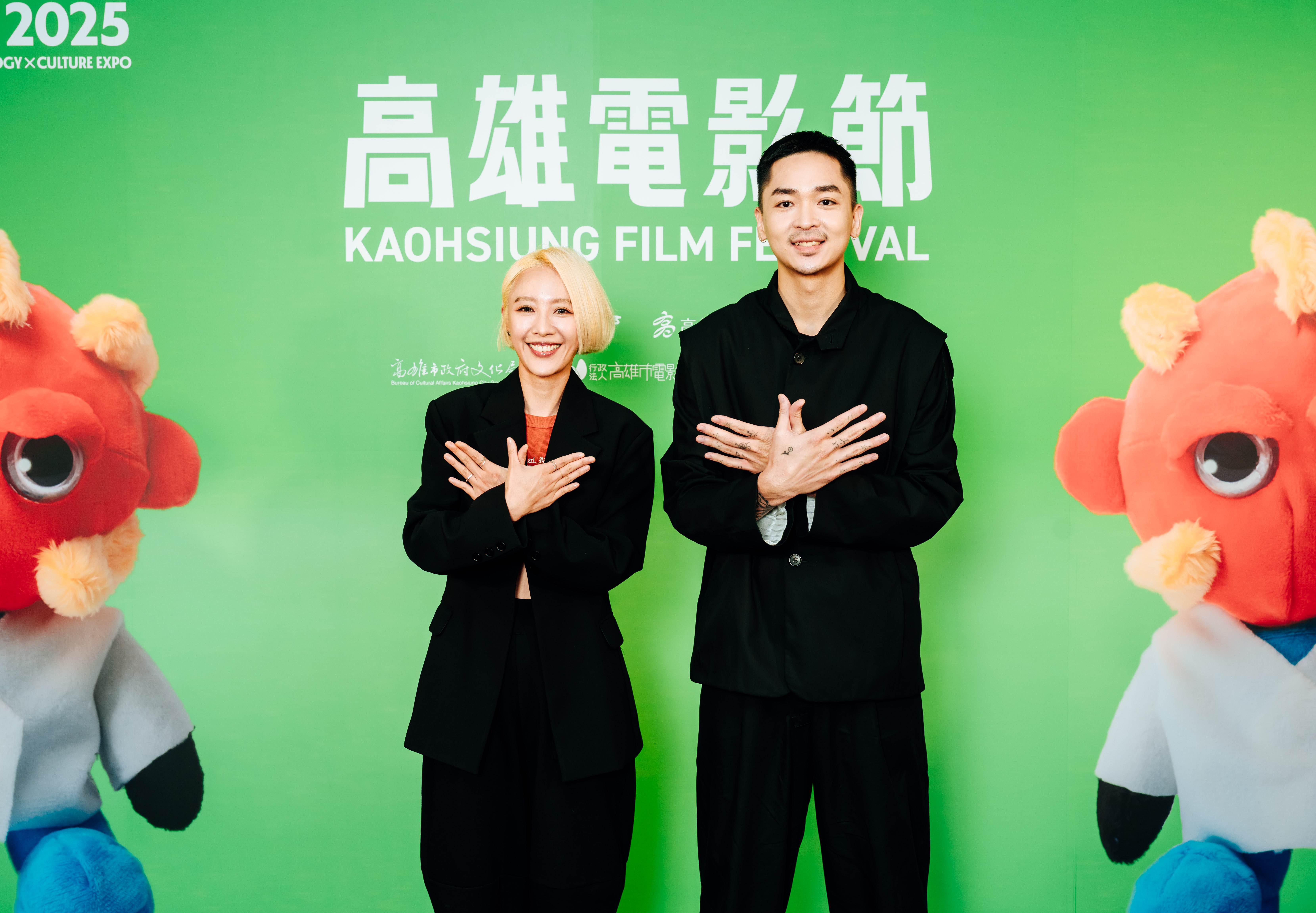 《長崎的蝴蝶姑娘》演員方宥心與導演朱建安。（圖／高雄電影節）
