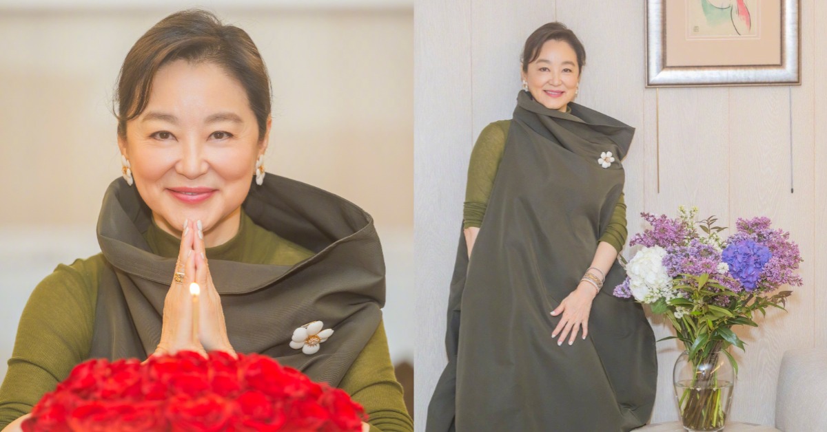 林青霞歡慶71歲生日。（圖／翻攝自林青霞微博）