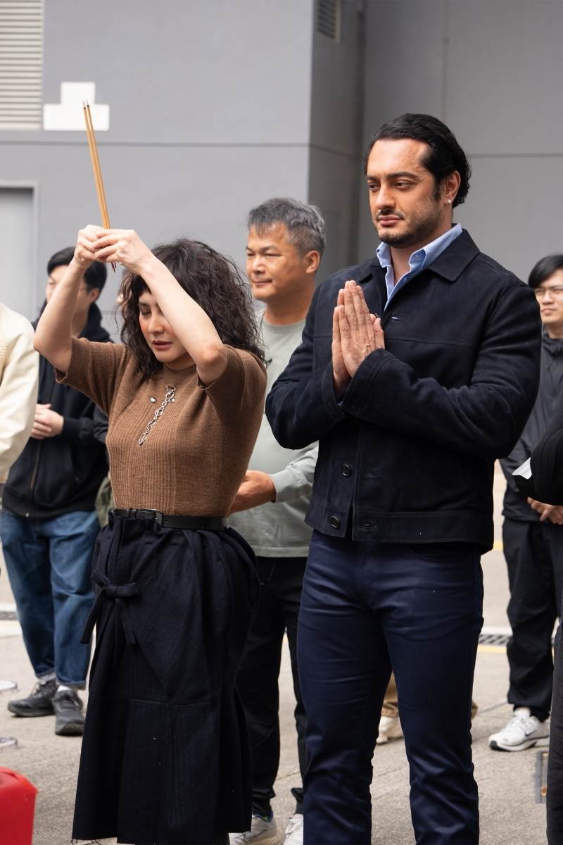 港星何超、波斯男神Iman出席《拾荒法師2》開鏡，兩人將在片中有大量動作戲，令人期待。（圖／852Films提供）
