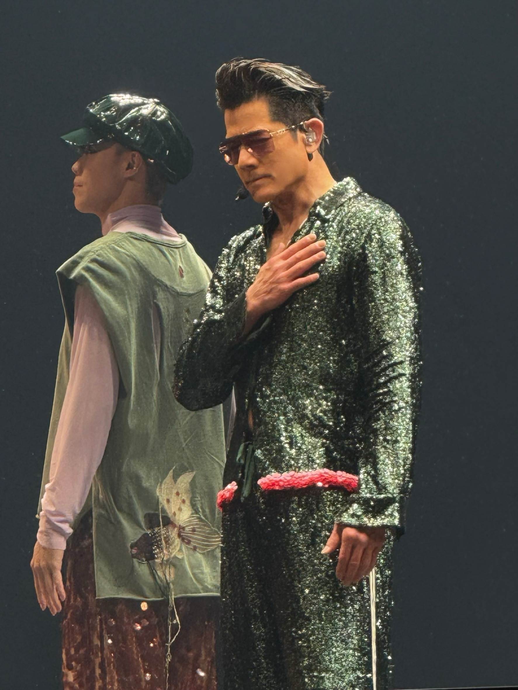 郭富城在高雄巨蛋開唱，最驚喜的橋段莫過於〈鯊魚寶寶〉。（圖／讀者提供）