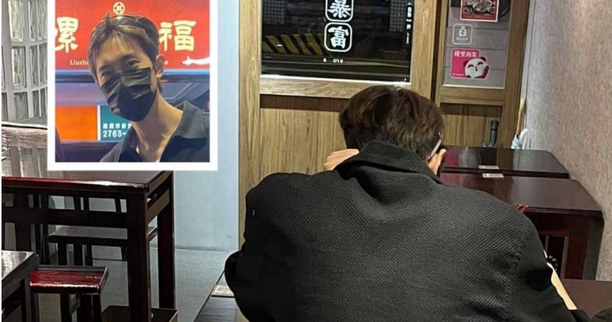 本刊讀者深夜巧遇范姜彥豐隻身一人在嗑螺獅粉。（圖／CTWANT）