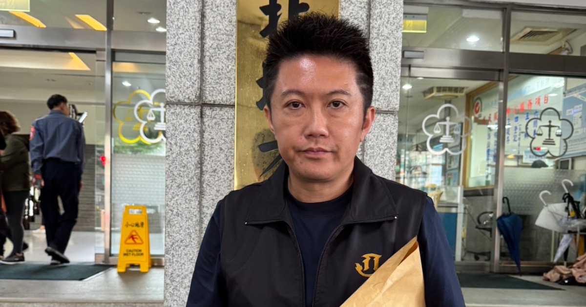 賓賓哥聲稱遭到圤智雨勒索百萬。（圖／記者沈芳宇攝）