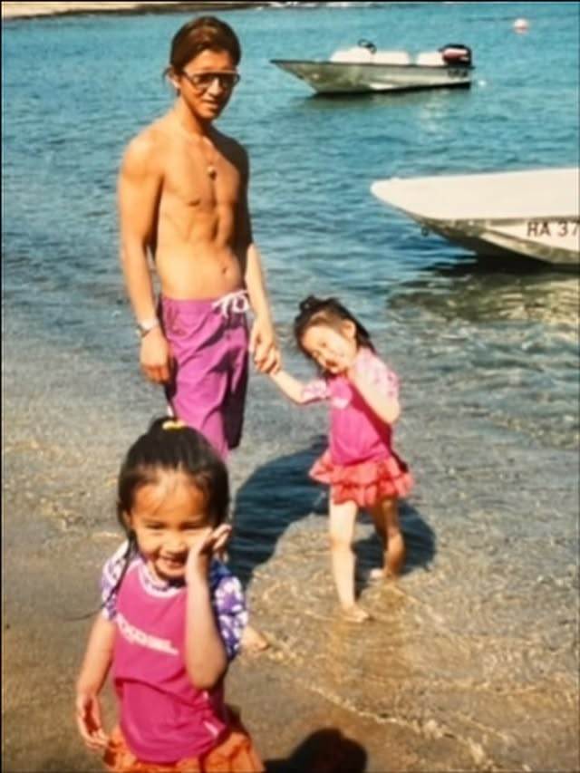 Koki在社群幫爸爸木村拓哉慶生，曝光木村拓哉年輕身材。（圖／翻攝自Koki IG）