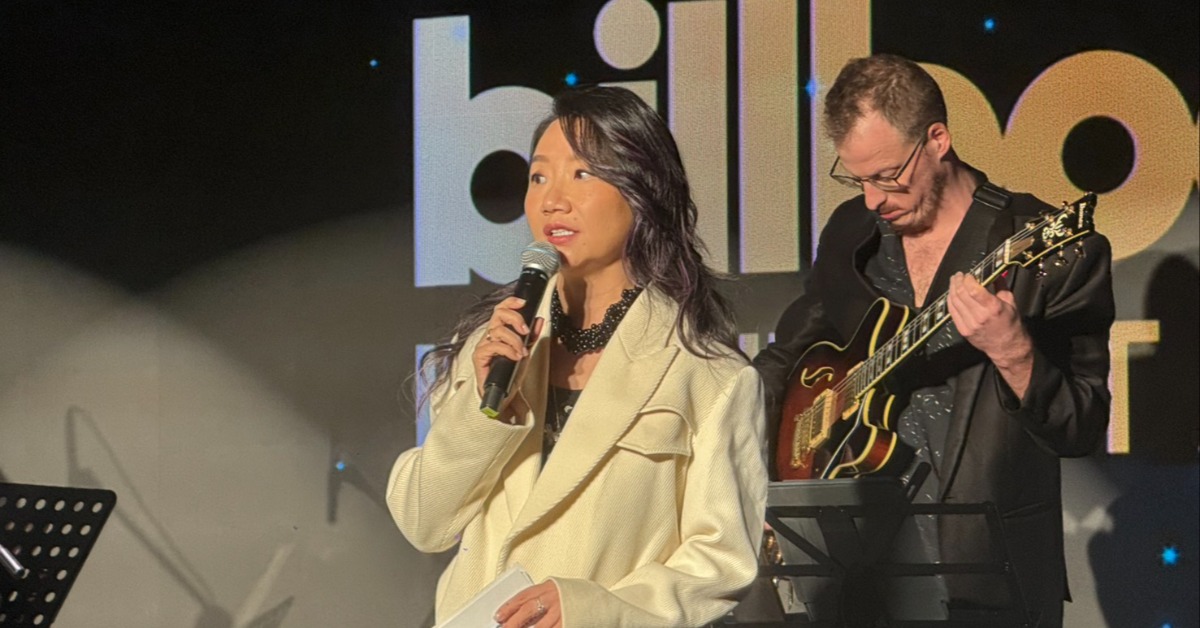 陶晶瑩（陶子）以「開箱 VIP」作為Billboard Live TAIPEI 主持人。（圖／記者楊雅芸攝）