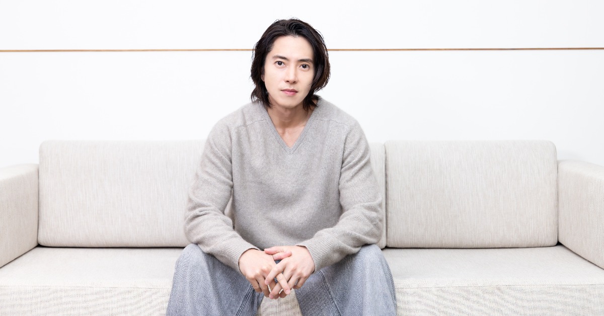日本男星山下智久接受媒體聯訪。（圖／HIGH HOPE提供）